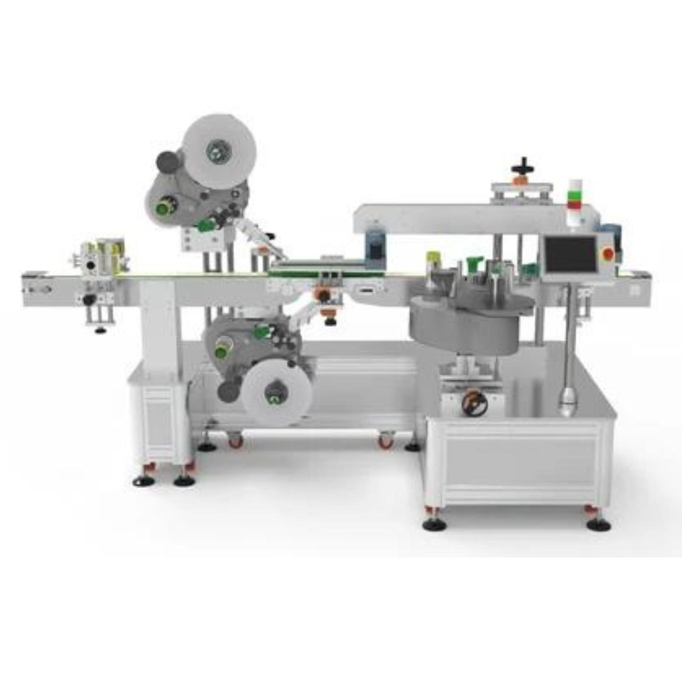 automatic top side sticker labeling machine